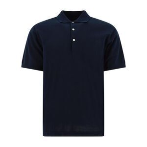 BEAMS PLUS Short Sleeve Knit Polo Shirt Men BLUE T-Shirts